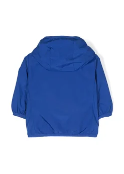 Save the Duck Kids Giubbino Blu con Cappuccio con Patch Logo per Neonati