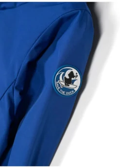 Save the Duck Kids Giubbino Blu con Cappuccio con Patch Logo per Neonati