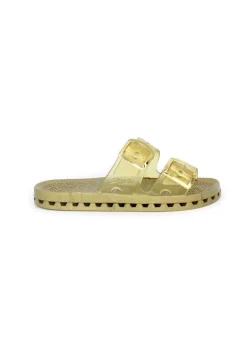 Sensi Kids Jelly Sandalo Oro Doppia Fascia per Bambine