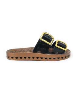 Sensi Kids Prestige Sandalo Nero Doppia Fascia per Bambini