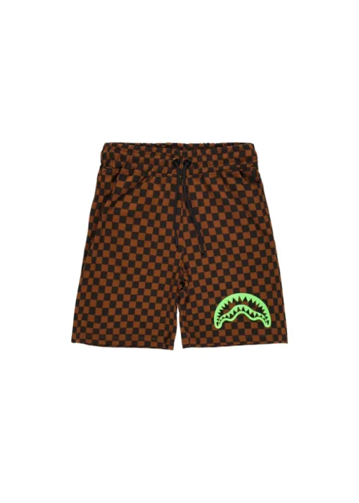 Sprayground Kids Bermuda ChessBoard Marrone per Bambini