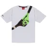 Sprayground Kids T-shirt Bianca Green Bear Pouch per Bambini