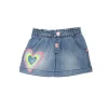 Tuc Tuc Gonna Mini Jeans con Cuore per Neonate