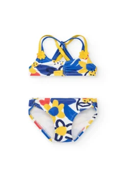 Tuc Tuc Costume Bikini Giallo/Blu per Neonate