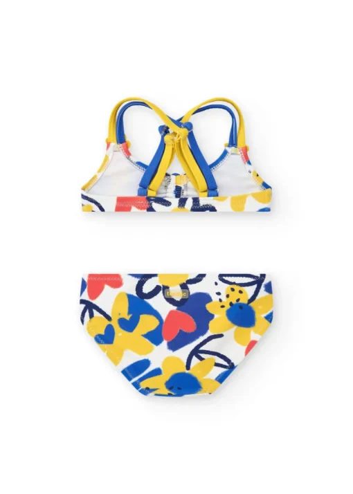 Tuc Tuc Costume Bikini Giallo/Blu per Neonate