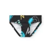 Tuc Tuc Costume Slip Nero con Stampa per Neonati