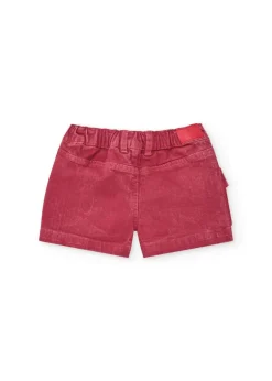 Tuc Tuc Gonna Shorts Rossa per Neonate