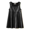 Twinset Kids Abito Nero con Fibbia Oval T per Bambine