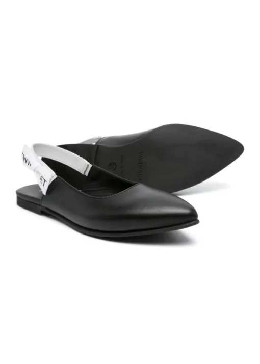 Twinset Kids Ballerine Nere con Fiocco con Logo