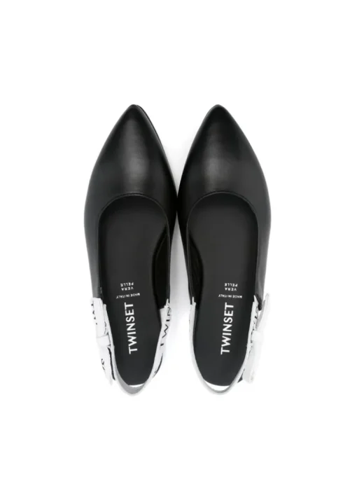 Twinset Kids Ballerine Nere con Fiocco con Logo