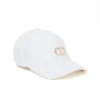 Twinset Kids Cappello Bianco in Pizzo Macramè per Bambine