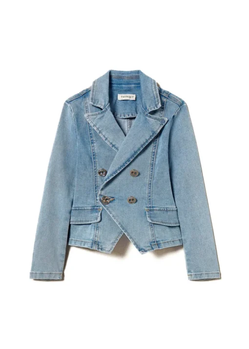 Twinset Kids Giacca in Jeans per Bambine