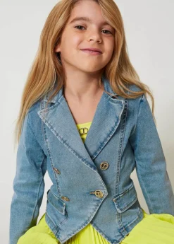 Twinset Kids Giacca in Jeans per Bambine