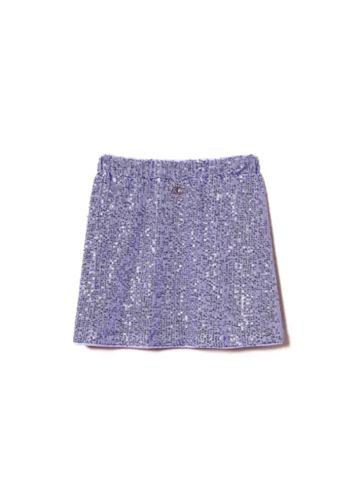 Twinset Kids Gonna Viola con Pailettes per Bambine