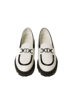 Twinset Kids Mocassino Bianco per Bambine