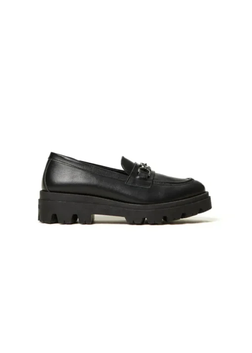 Twinset Kids Mocassino Nero per Bambine