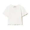 Twinset Kids T-shirt Bianca con Ricamo per Bambine