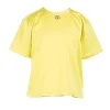 Twinset Kids T-Shirt Giallo Fluo con Placca per Bambine