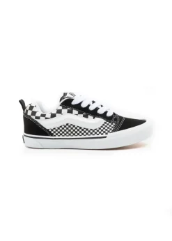 Vans Kids Knu Skool Checker Nero/Bianco per Bambini