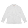 Vicolo Kids Camicia Bianca Arricciata per Bambine