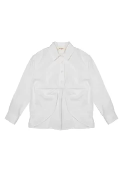 Vicolo Kids Camicia Bianca Arricciata per Bambine