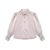 Vicolo Kids Camicia Panna Satin per Bambine