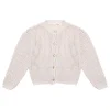 Vicolo Kids Cardigan Beige Traforato per Bambine