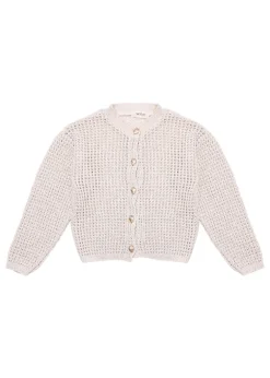 Vicolo Kids Cardigan Beige Traforato per Bambine