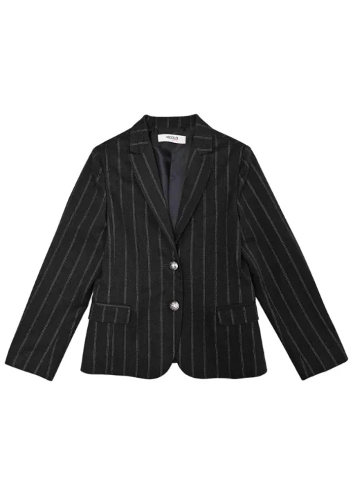 Vicolo Kids Giacca Blazer Gessata Grigia per Bambine