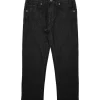 Vicolo Kids Pantaloni Denim Neri Straight per Bambine