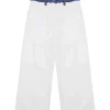 Vicolo Kids Pantaloni Panna/Denim per Bambine