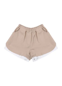 Vicolo Kids Short Cammello per Bambine