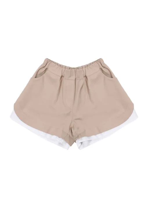 Vicolo Kids Short Cammello per Bambine