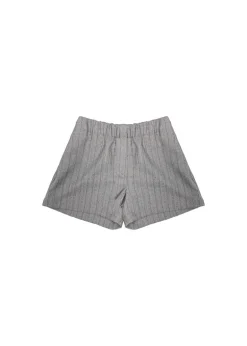 Vicolo Kids Short Grigio a Righe per Bambine