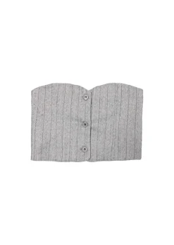 Vicolo Kids Top Grigio a Cuore per Bambine