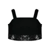 Vicolo Kids Top Nero con Applicazione Strass per Bambine