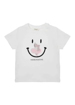 Vicolo Kids T-shirt Bianca con Stampa per Bambine