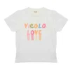 Vicolo Kids T-shirt Bianca con Stampa Colorful per Bambine