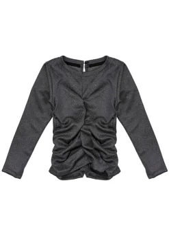 Vicolo Kids T-shirt Maniche Lunghe Grigio Sparkling per Bambine