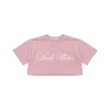 Vicolo Kids T-shirt Rosa Crop con Stampa per Bambine