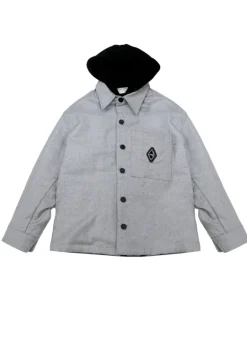 Yes London Giubbino Grigio con Cappuccio per Bambini