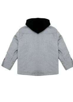 Yes London Giubbino Grigio con Cappuccio per Bambini