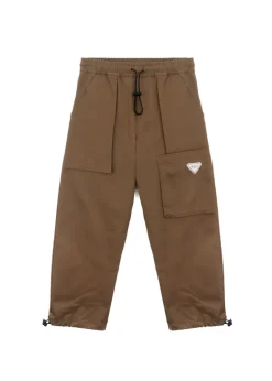 Yes London Pantaloni Tabacco con Tasconi per Bambini